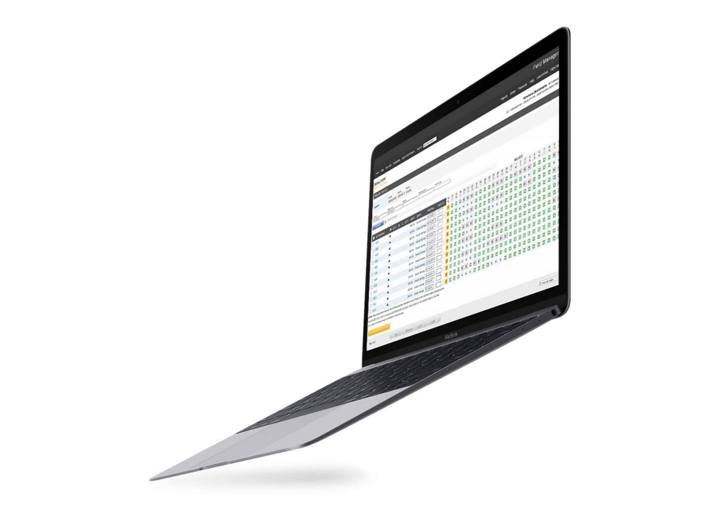 Software demonstration on a macbook